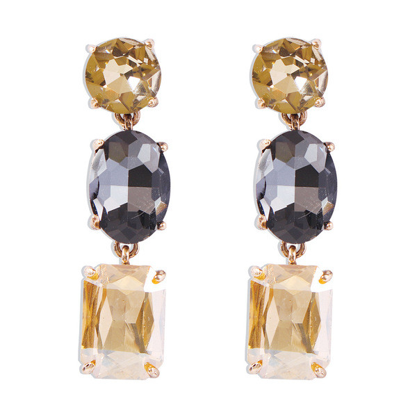 Moodsad rippuvad naiste värviliste kivikestega kõrvarõngad