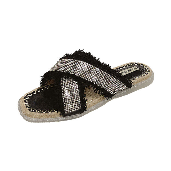 Lameda talla ja kividega rihmadega naiste sussid