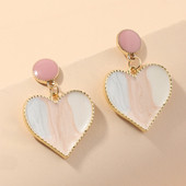 Modern női fülbevaló szív alakú - két modell
