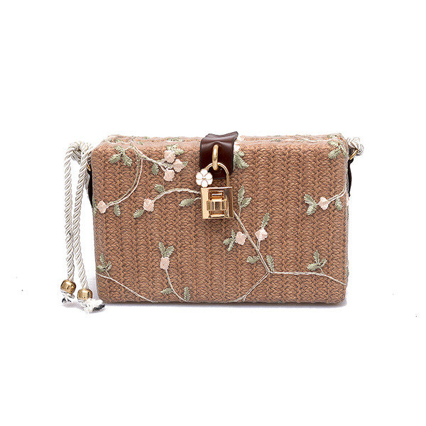 Naiste stiilne ruudukujuline kootud kott