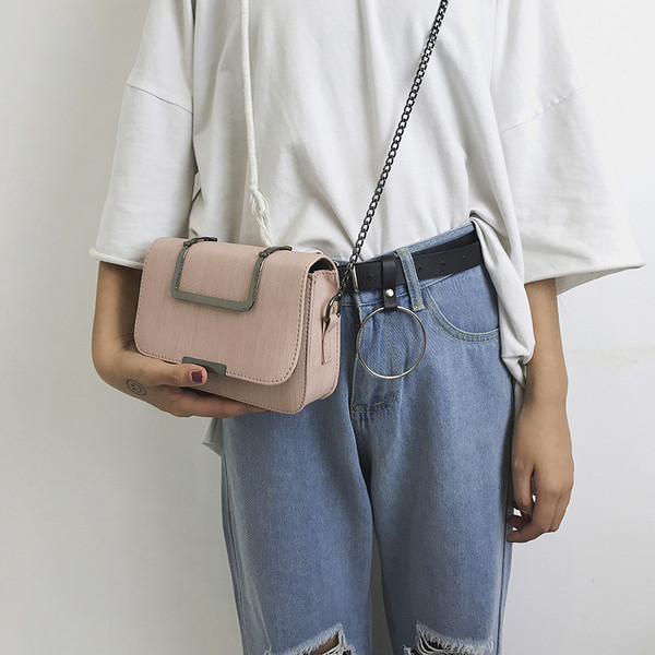 Moderns mazas sieviešu somas vienkāršs modelis ar sprādzi