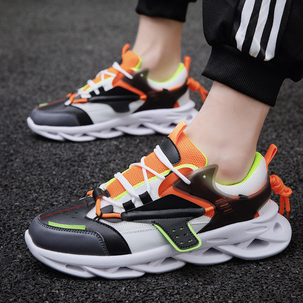 Ikdienas vīriešu elpojošas kedas ar raupju zoli