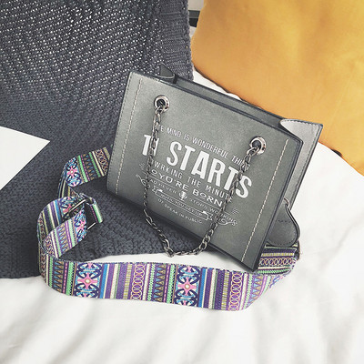 Női mindennapi textiltáska felirattal