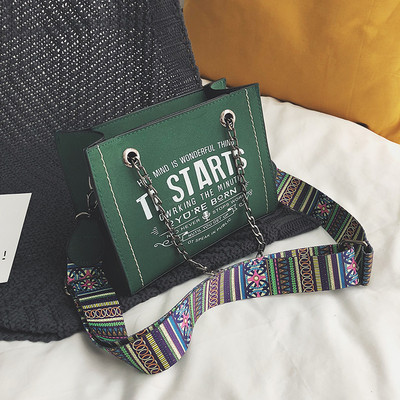 Női mindennapi textiltáska felirattal