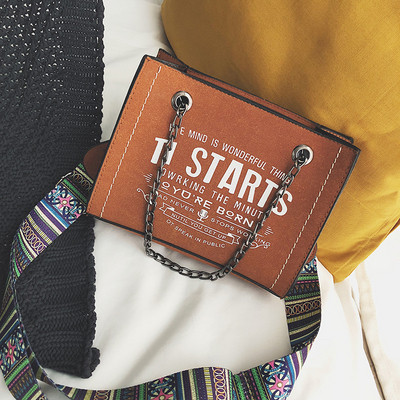 Női mindennapi textiltáska felirattal