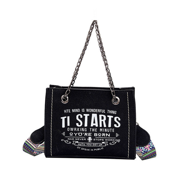 Naiste igapäevane tekstiilist kott kirjaga