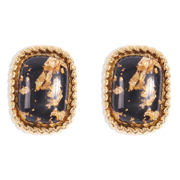 Retro sieviešu auskari ar zelta daļiņām