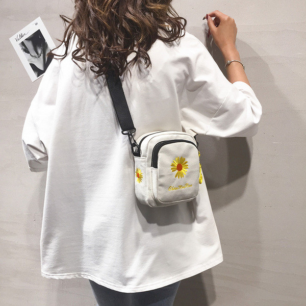 Naiste igapäevane tikandiga tekstiilist kott