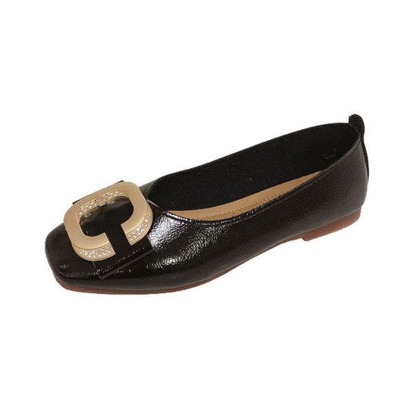 Naiste nahast kingad pandla ja lameda tallaga