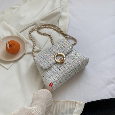 Stilīga sieviešu soma ar garu rokturi un spīdīgu efektu