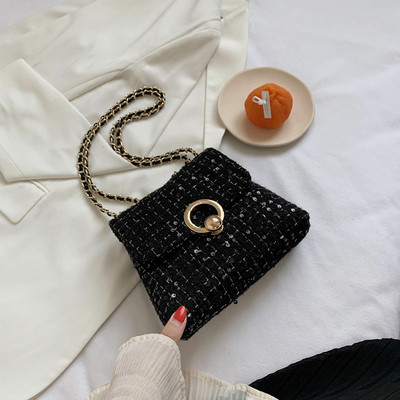 Stilīga sieviešu soma ar garu rokturi un spīdīgu efektu