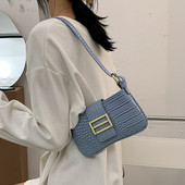 Öko-nahast moodne metallikinnitusega naiste õlakott