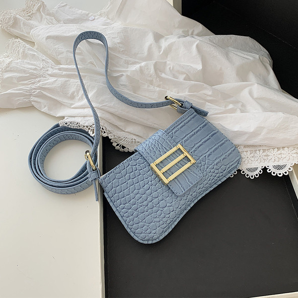 Öko-nahast moodne metallikinnitusega naiste õlakott