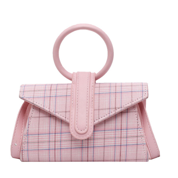 Eko bőrből készült stílusos női táska rövid és hosszú füllel