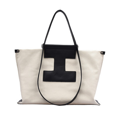 Sieviešu aktuālais somas platais tekstila modelis