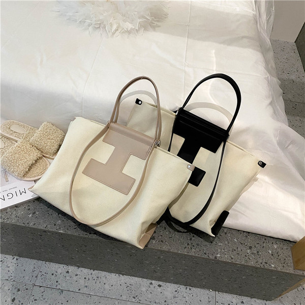 Sieviešu aktuālais somas platais tekstila modelis