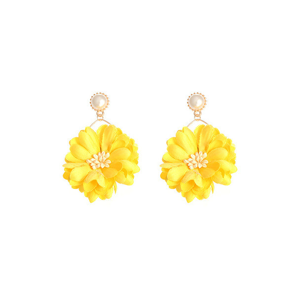 Ikdienas sieviešu auskari ar ziedu