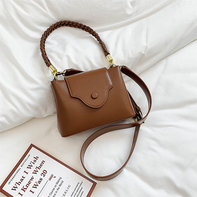 Geantă de mână casual din piele cu două mânere