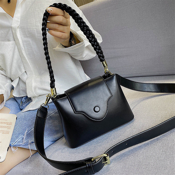 Geantă de mână casual din piele cu două mânere