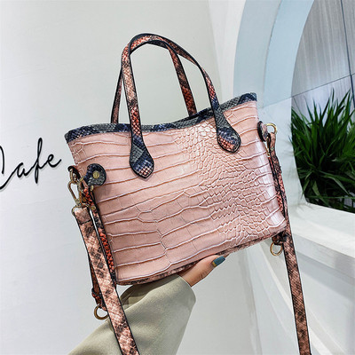 Kaasaegne ökonahast kott lühikeste ja pikkade sangadega