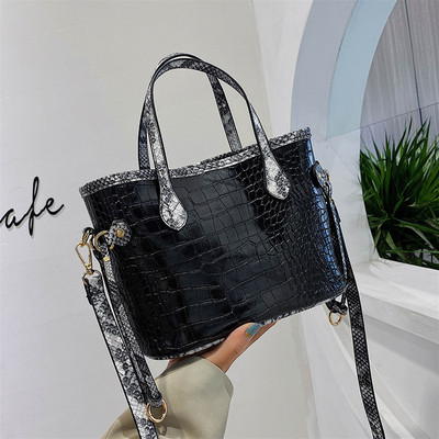 Kaasaegne ökonahast kott lühikeste ja pikkade sangadega