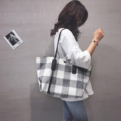 Liela rūta sieviešu plecu soma