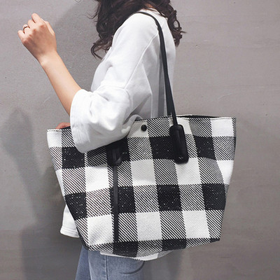 Liela rūta sieviešu plecu soma