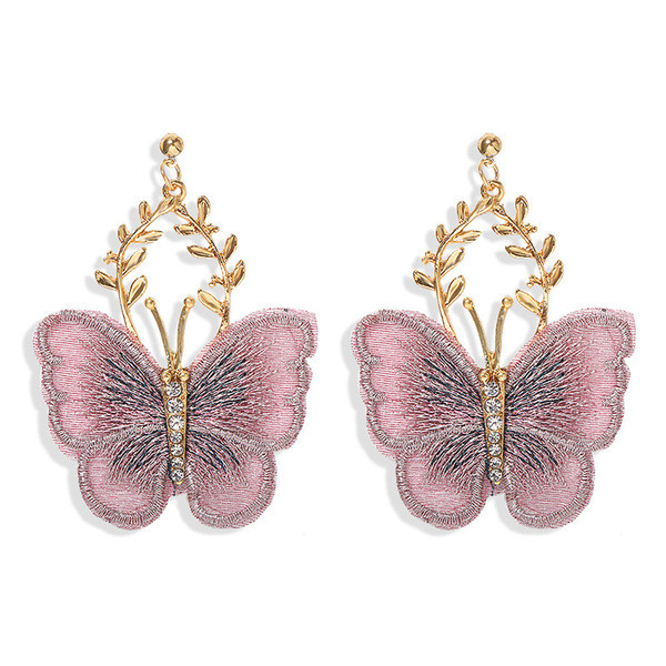 Női csipke fülbevaló pillangó formájú