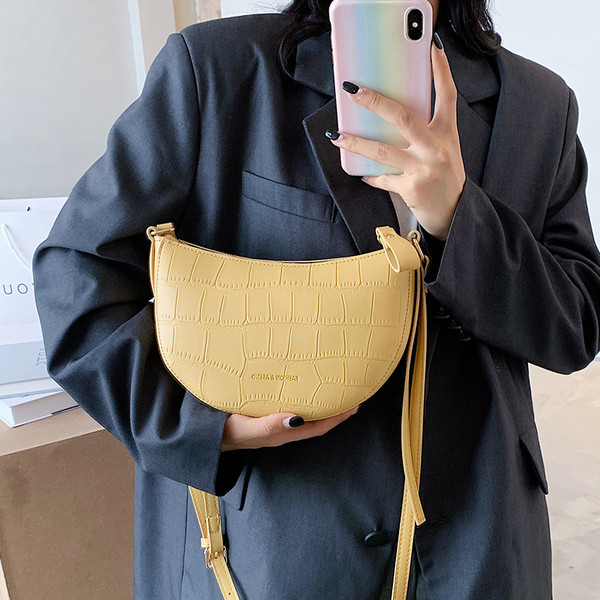 Jauna modeļa stilīga sieviešu soma no eko ādas ar garu rokturi