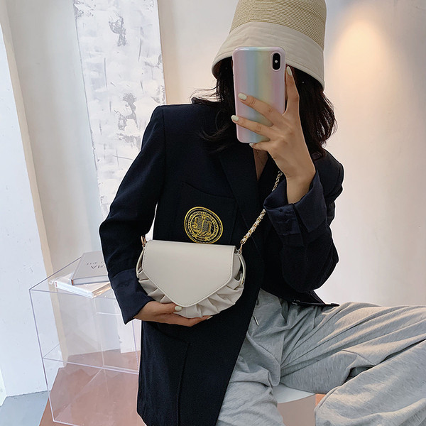 Stílusos női kerek táska sima modell