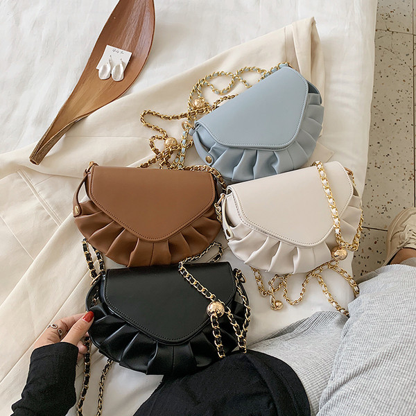 Stílusos női kerek táska sima modell