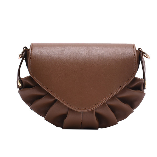 Stílusos női kerek táska sima modell