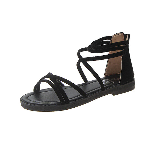 Női bőr szandál vékony pánttal