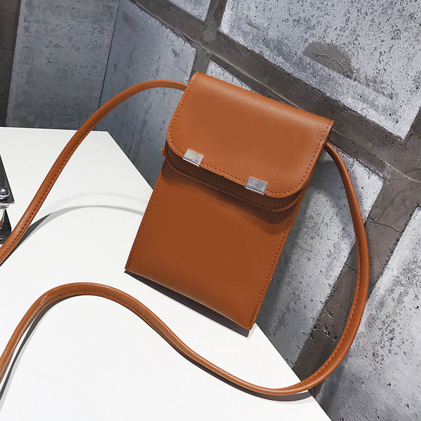 Mindennapi női kistáska eco bőrből, sima modell