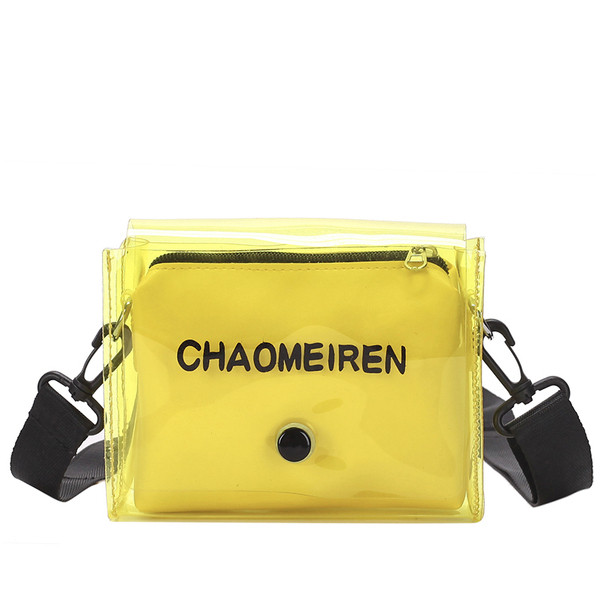 Sieviešu aktuāla mini soma no silikona ar garu rokturi