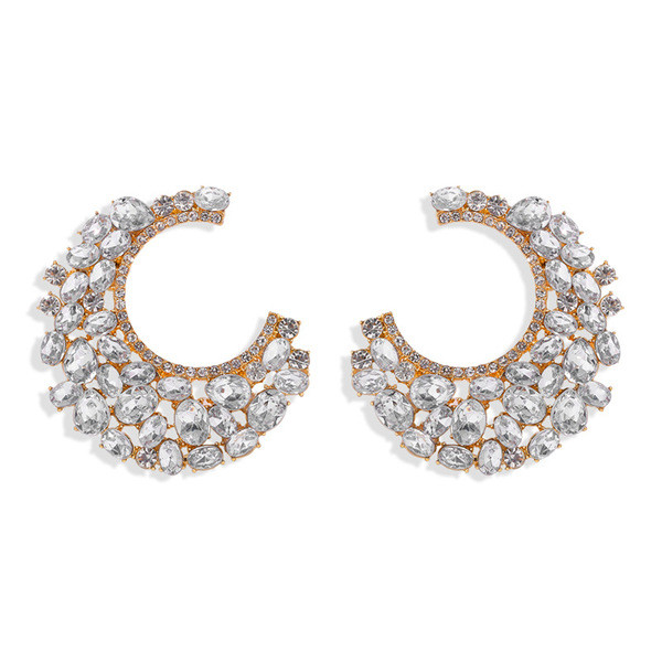 Jauns sieviešu auskaru ar akmentiņiem modelis