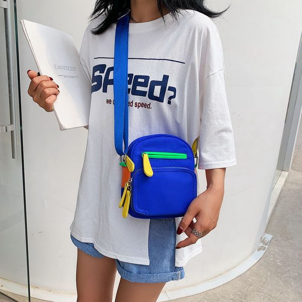 Női mindennapi válltáska cipzárral