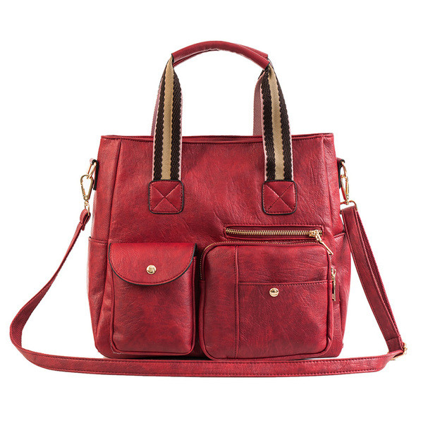 Naiste kaasaegne ökonahast taskutega kott