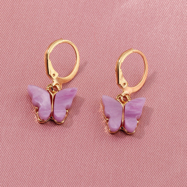 Lillad liblikakujulised naiste kõrvarõngad