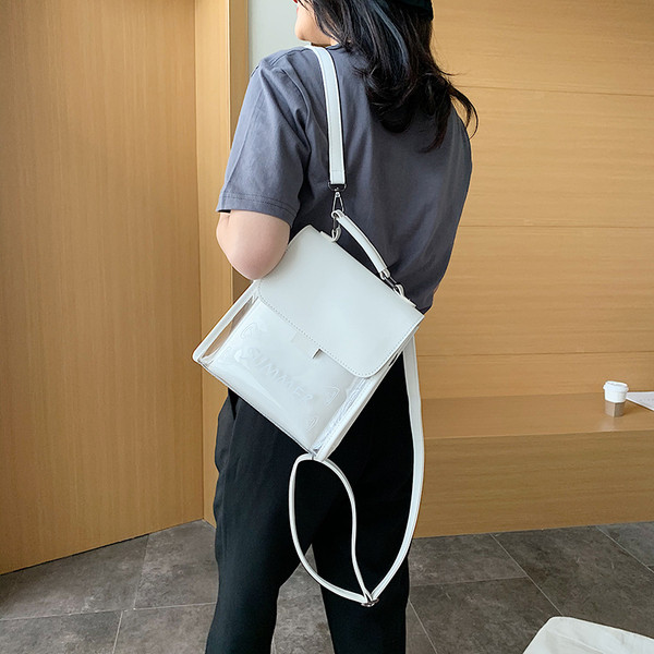 Moodne silikoonist seljakott kirjaga