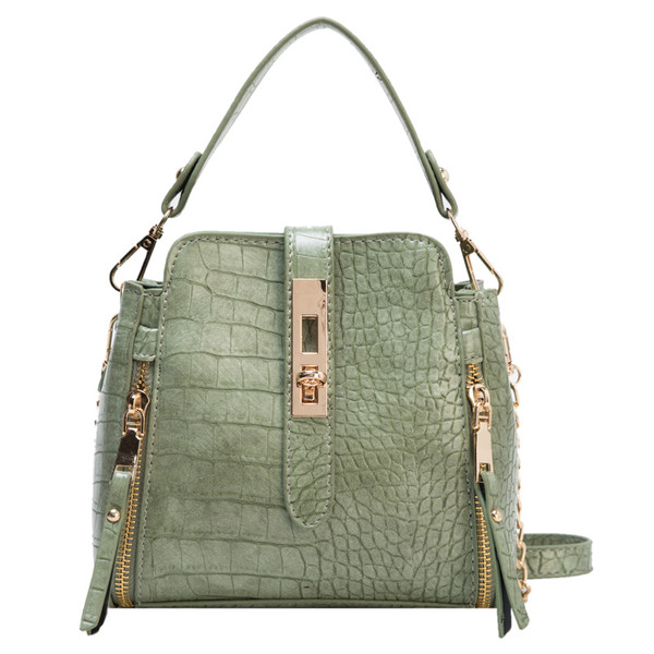 Sieviešu moderna eko ādas soma ar rāvējslēdzēju un sprādzi