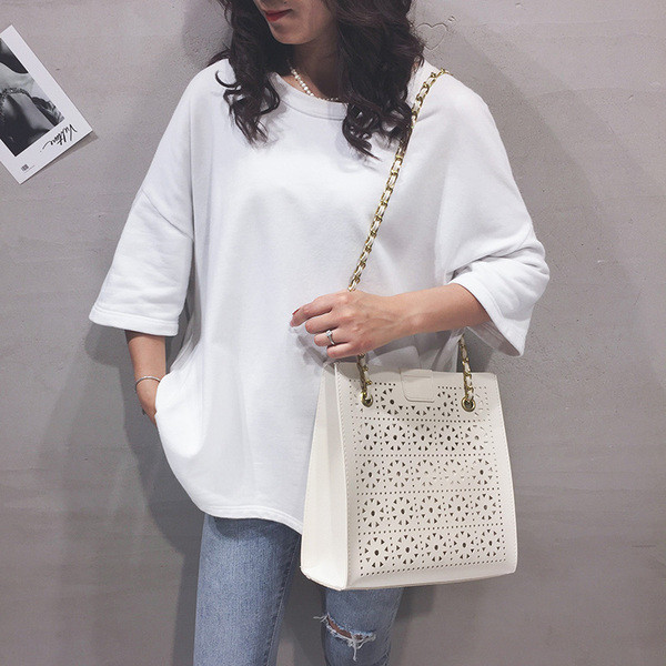 Női felsőtáska széles modell eko bőrből