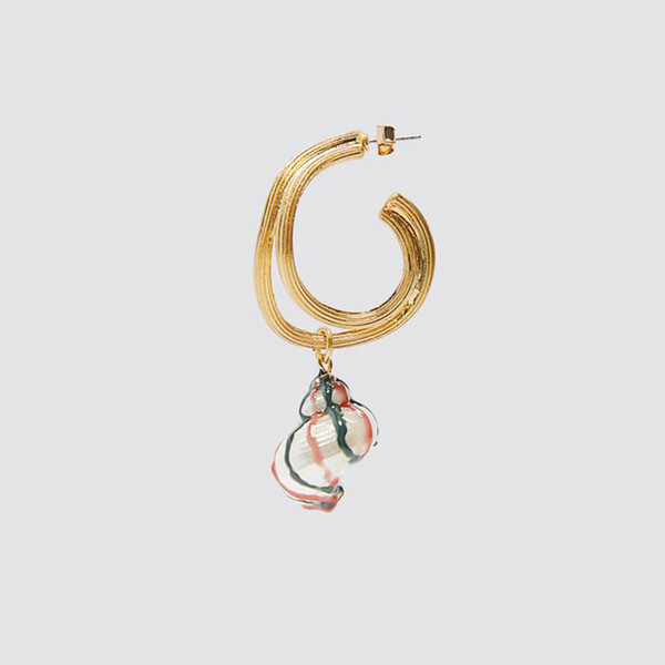 Mūsdienīgi sieviešu auskari ar iekarināmu apvalku