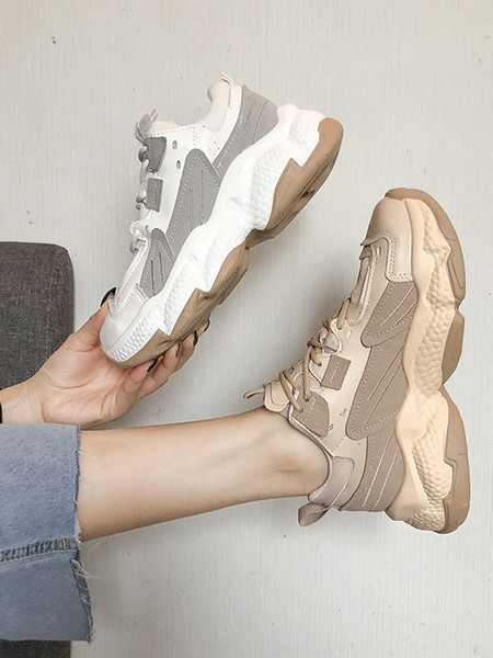 Sieviešu ikdienas kedas no eko ādas ar raupju zoli un šņorēm