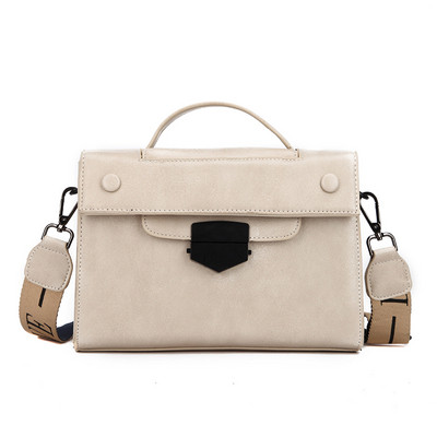 Sieviešu ikdienas soma no eko ādas vienkārša modeļa