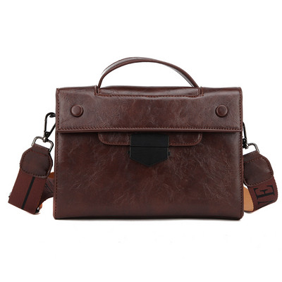 Sieviešu ikdienas soma no eko ādas vienkārša modeļa