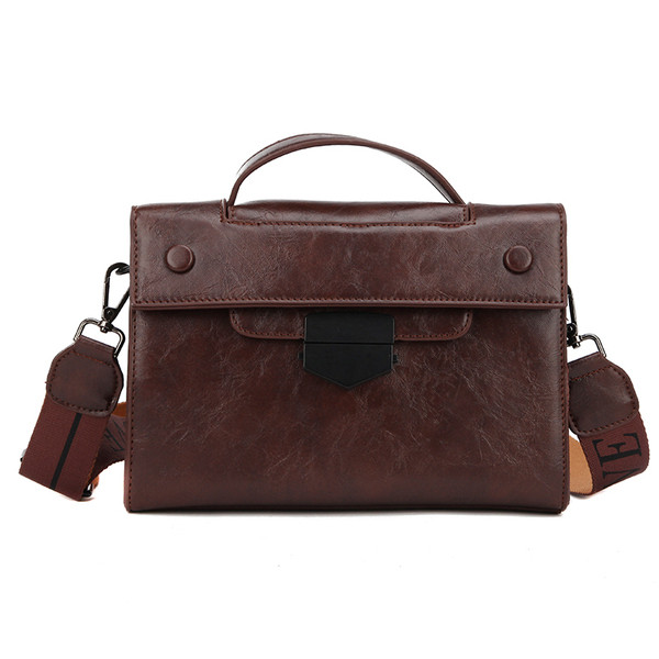 Sieviešu ikdienas soma no eko ādas vienkārša modeļa