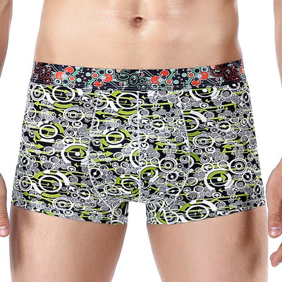 Boxeri barbatesti colorati cu talie elastica