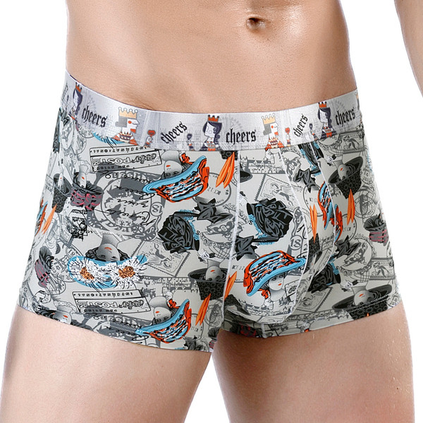 Boxeri barbatesti colorati cu talie elastica