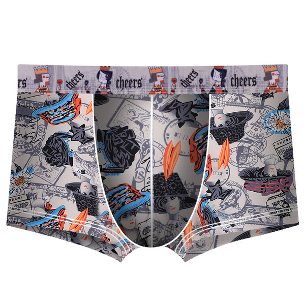 Boxeri barbatesti colorati cu talie elastica